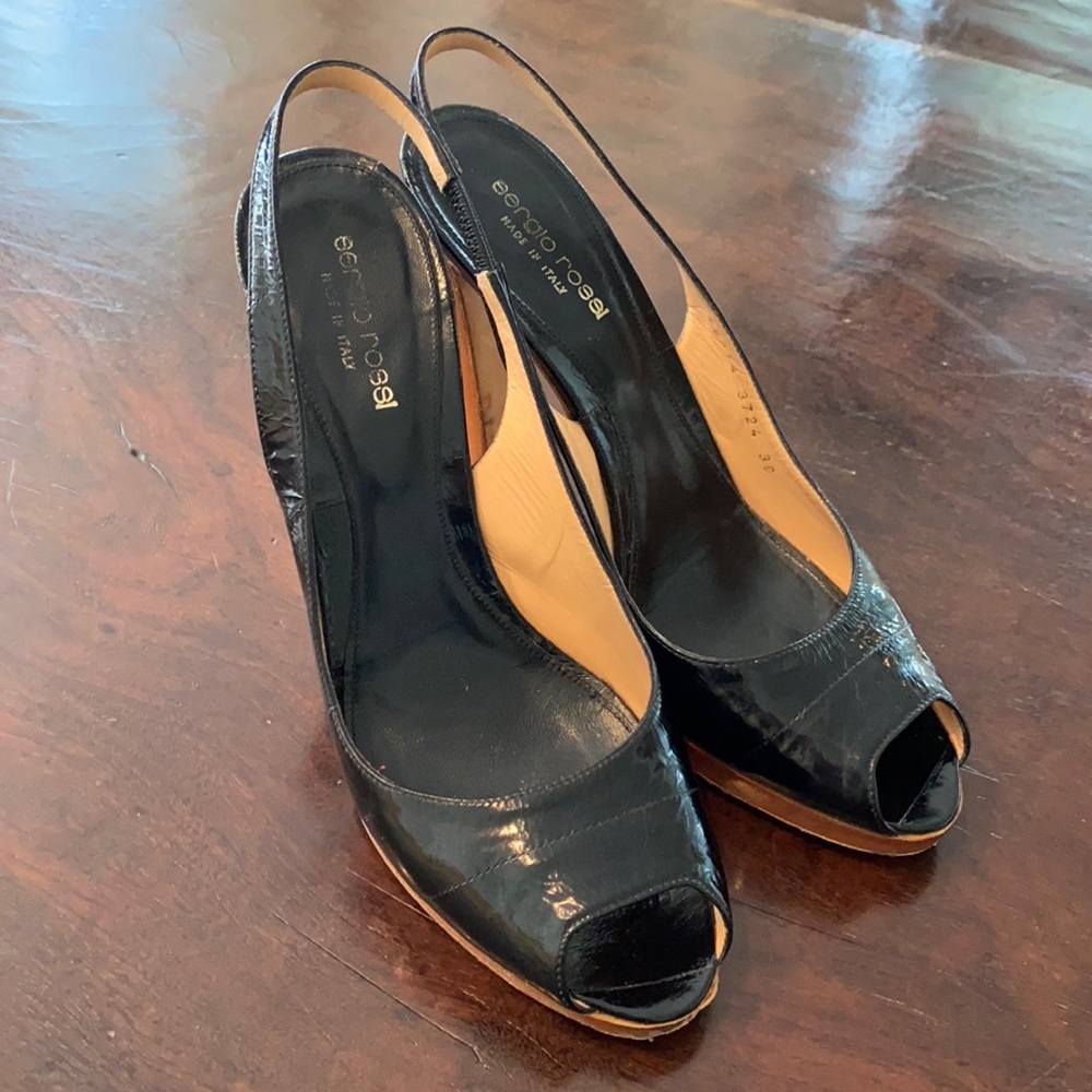 Sergio Rossi slingback sandals size 39